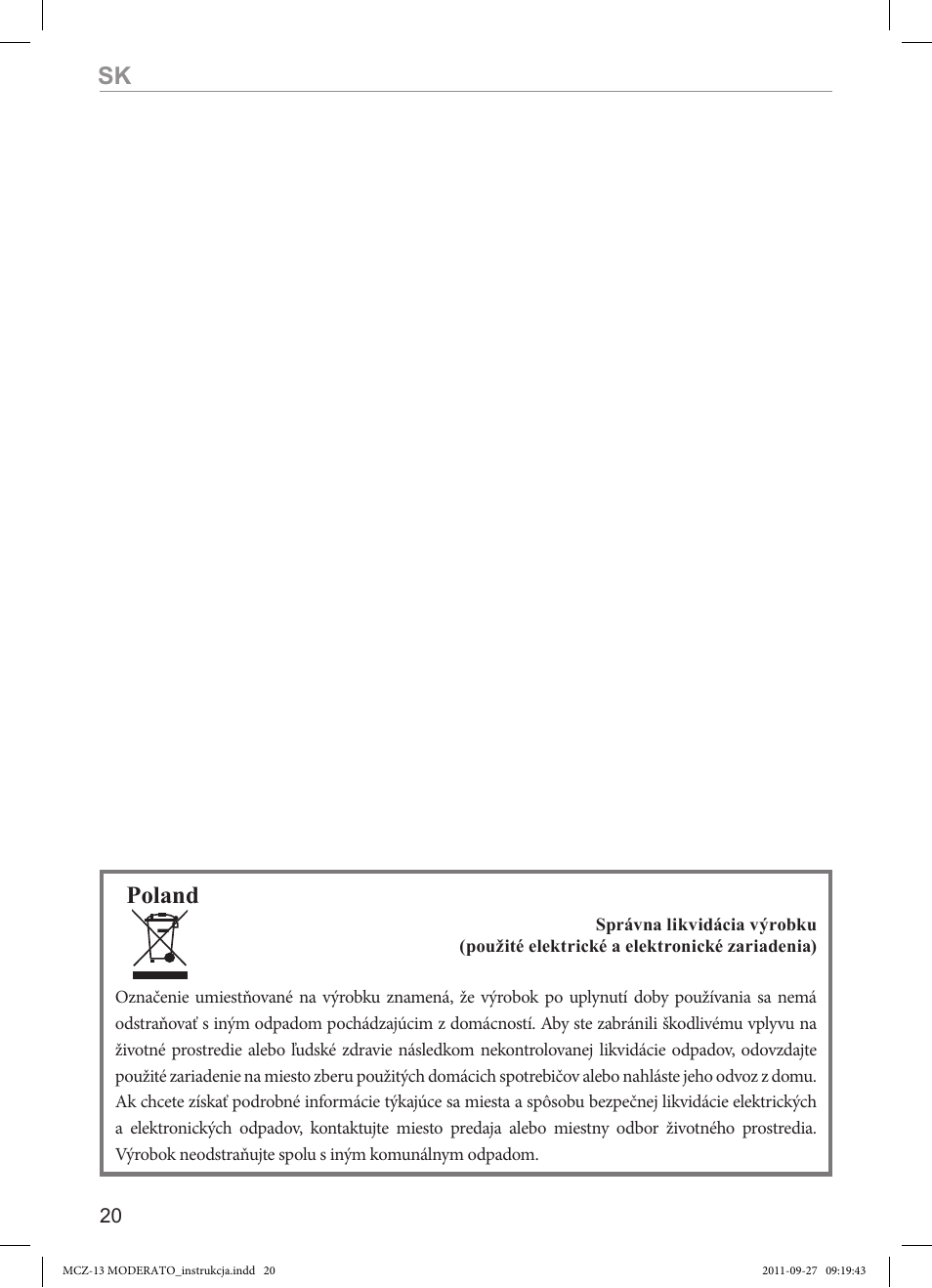 Poland | MPM MCZ-13 User Manual | Page 20 / 24