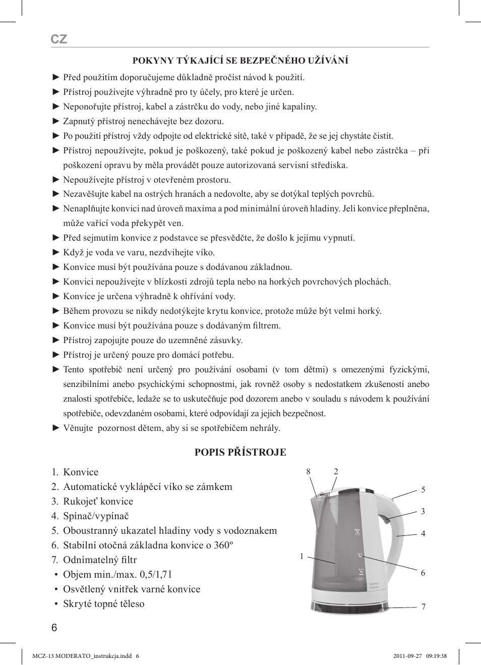 MPM MCZ-13 User Manual | Page 6 / 24