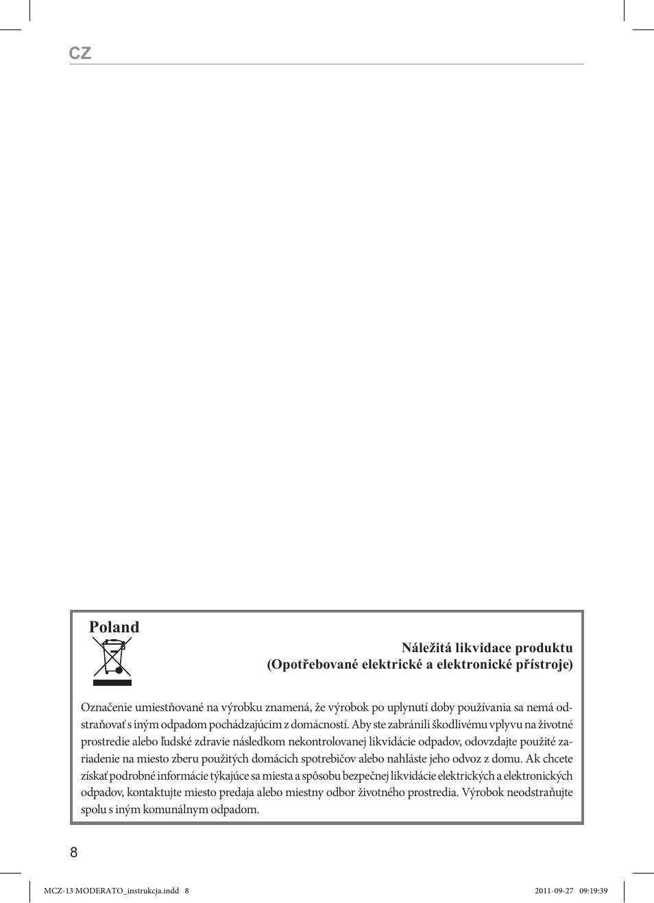 Poland | MPM MCZ-13 User Manual | Page 8 / 24