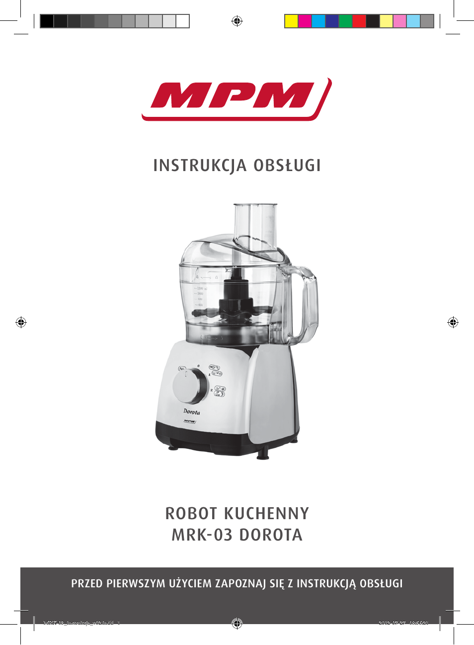 MPM MRK-03 User Manual | 40 pages