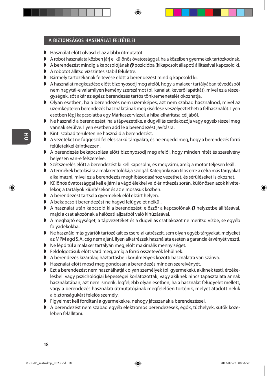 MPM MRK-03 User Manual | Page 18 / 40