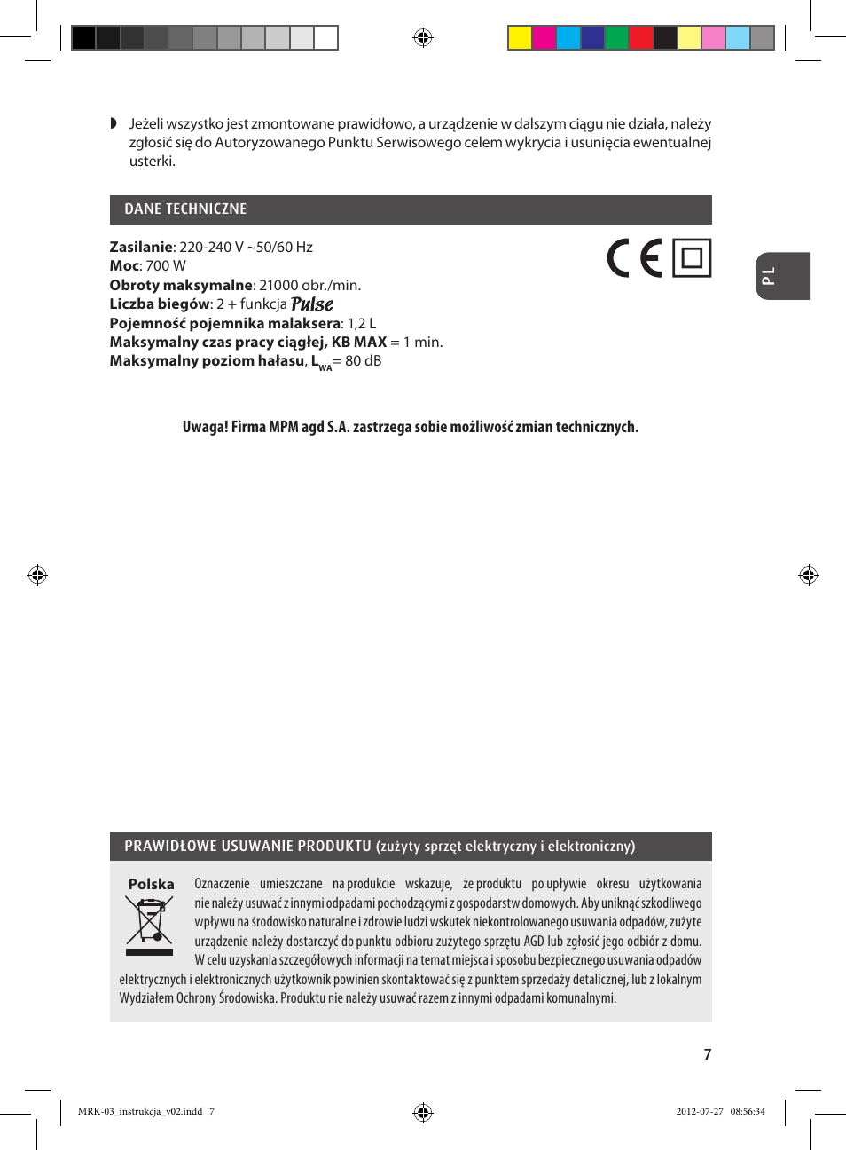 MPM MRK-03 User Manual | Page 7 / 40