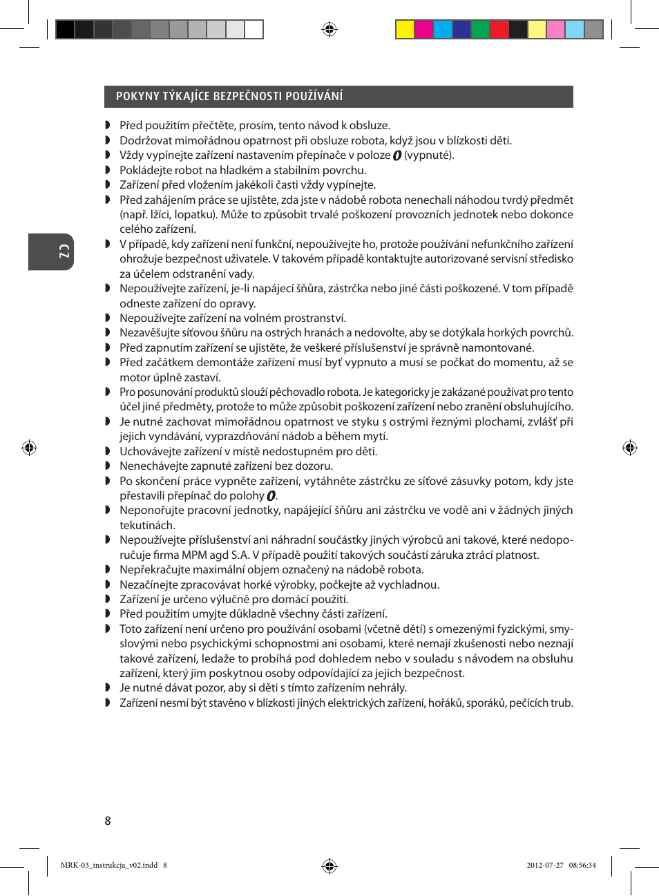 MPM MRK-03 User Manual | Page 8 / 40