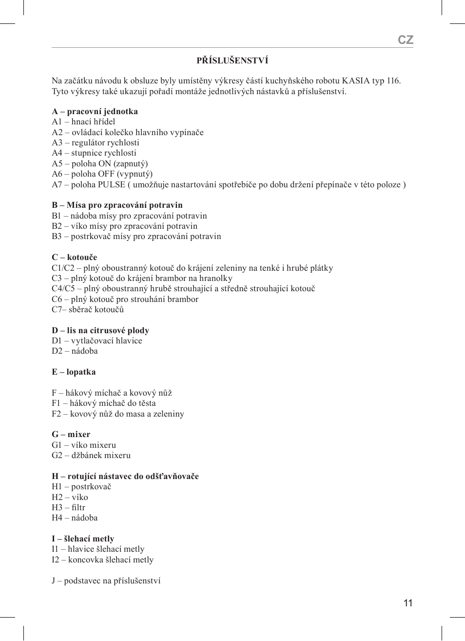 MPM Kasia 116 User Manual | Page 11 / 44