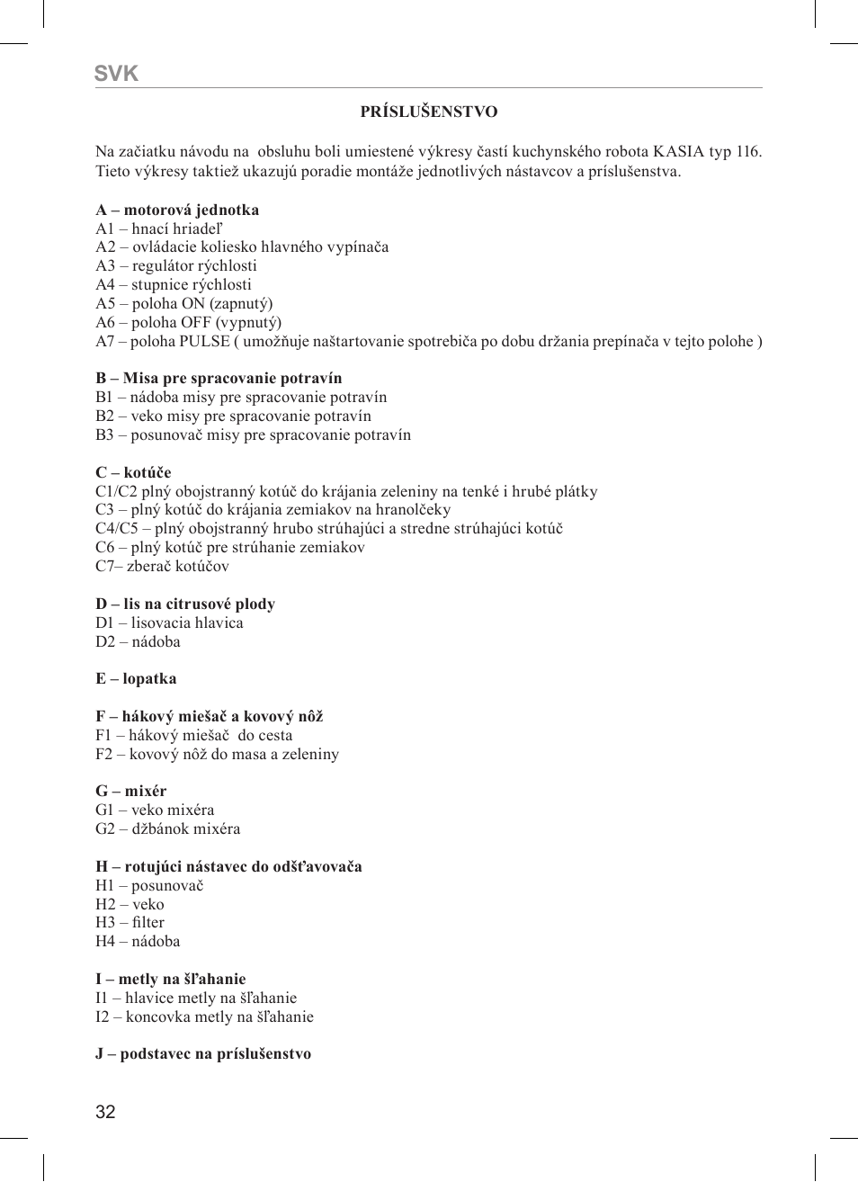 MPM Kasia 116 User Manual | Page 32 / 44