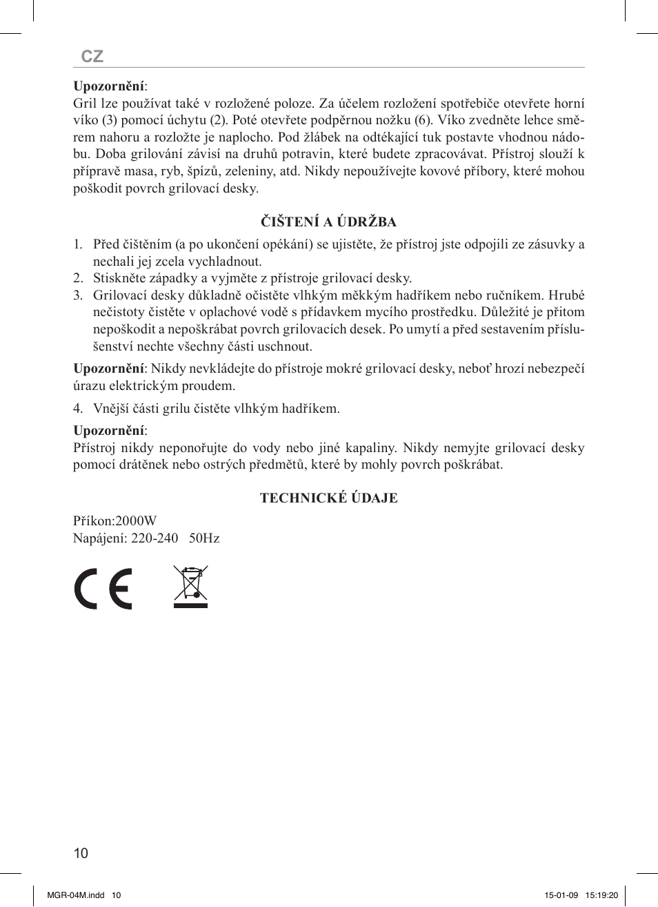 MPM MGR-04M User Manual | Page 10 / 32