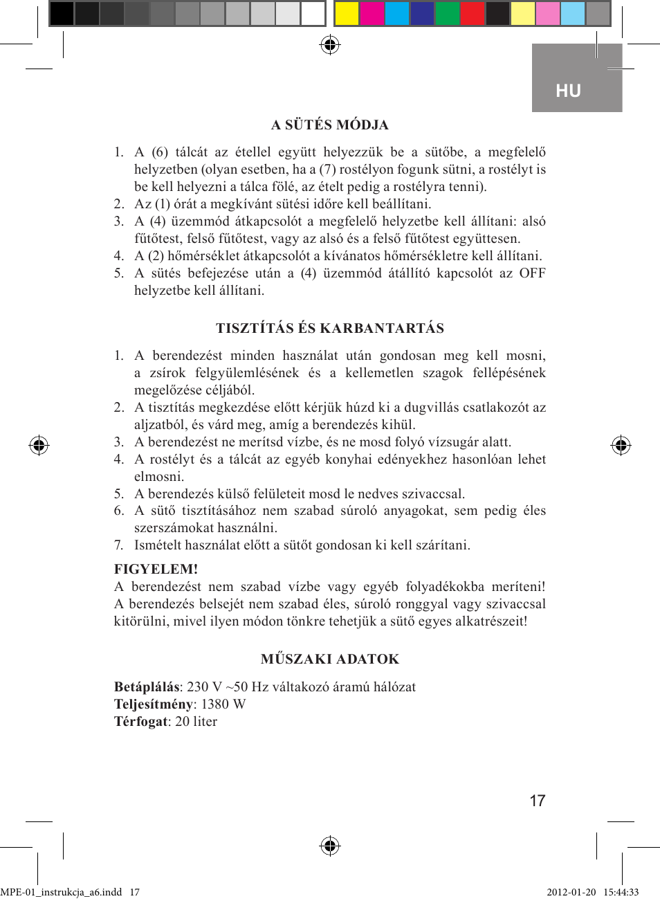 MPM MPE-01 User Manual | Page 17 / 32