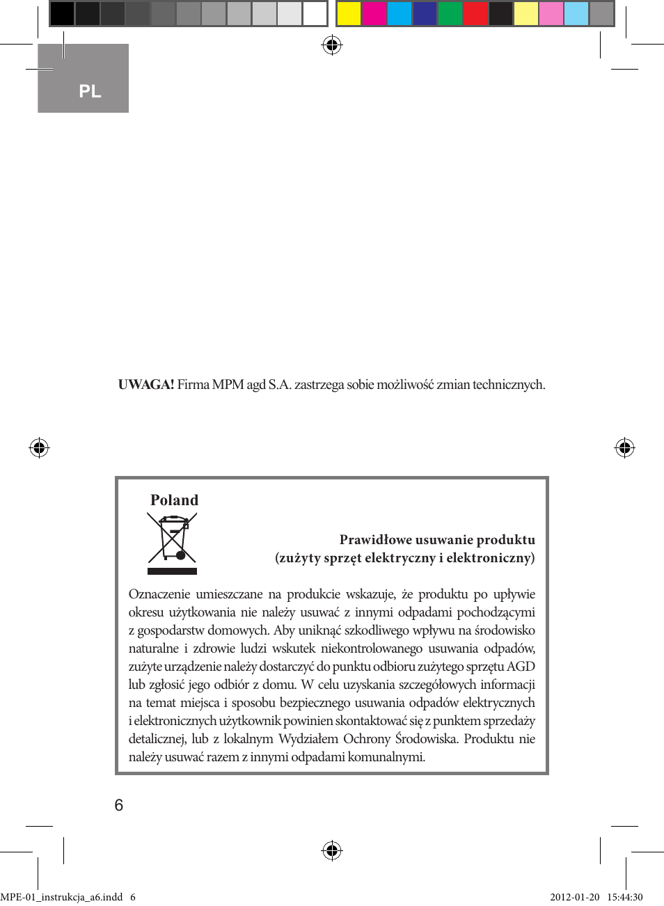 MPM MPE-01 User Manual | Page 6 / 32