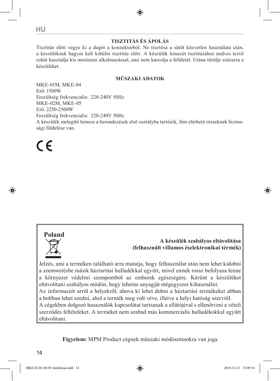 Poland | MPM MKE-04 User Manual | Page 14 / 24