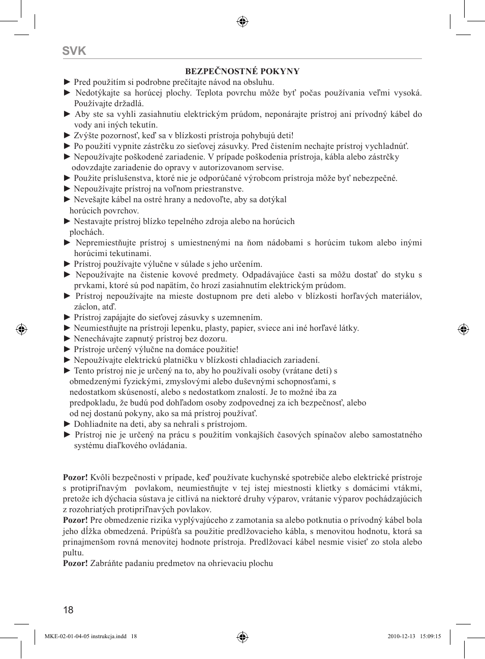 MPM MKE-04 User Manual | Page 18 / 24