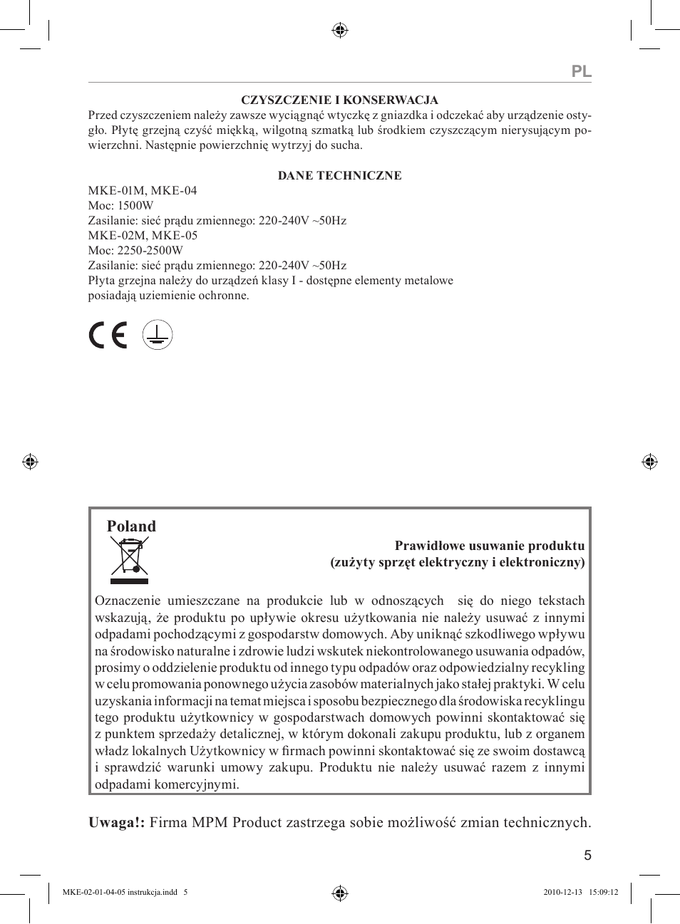 Poland | MPM MKE-04 User Manual | Page 5 / 24