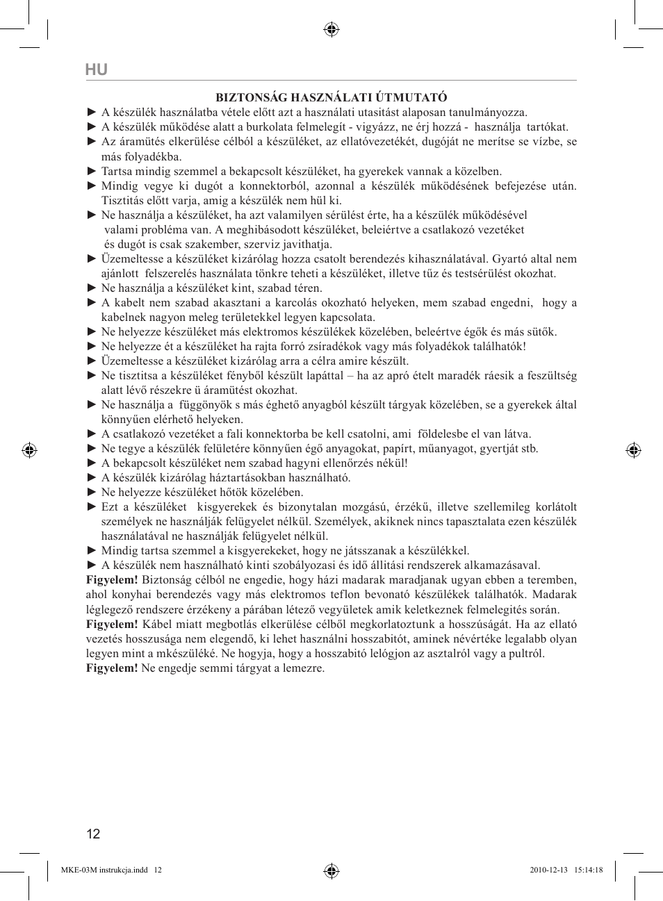 MPM MKE-03M User Manual | Page 12 / 24