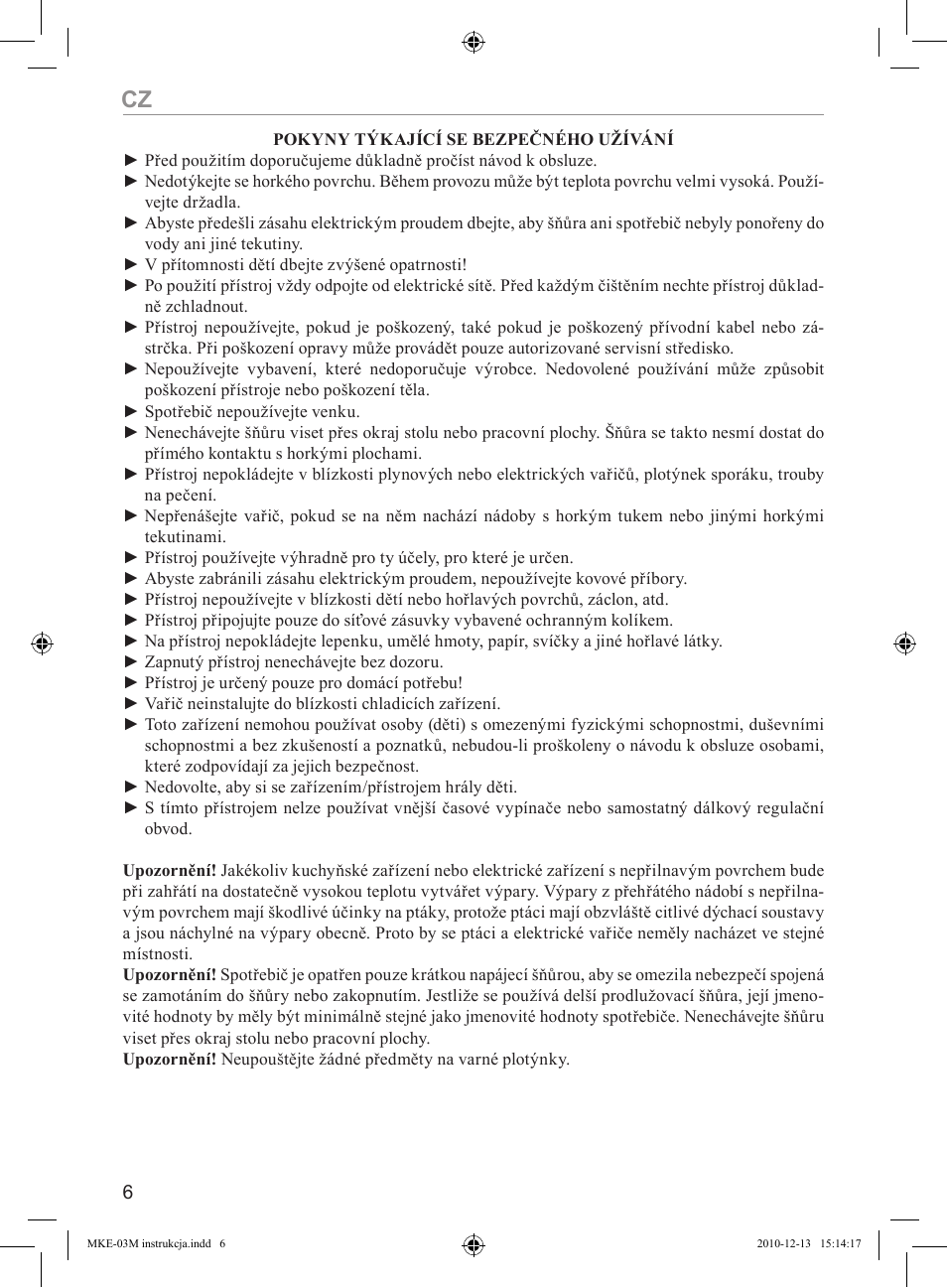 MPM MKE-03M User Manual | Page 6 / 24