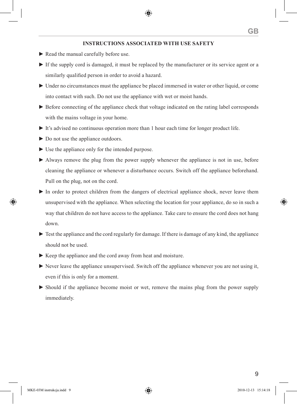 MPM MKE-03M User Manual | Page 9 / 24