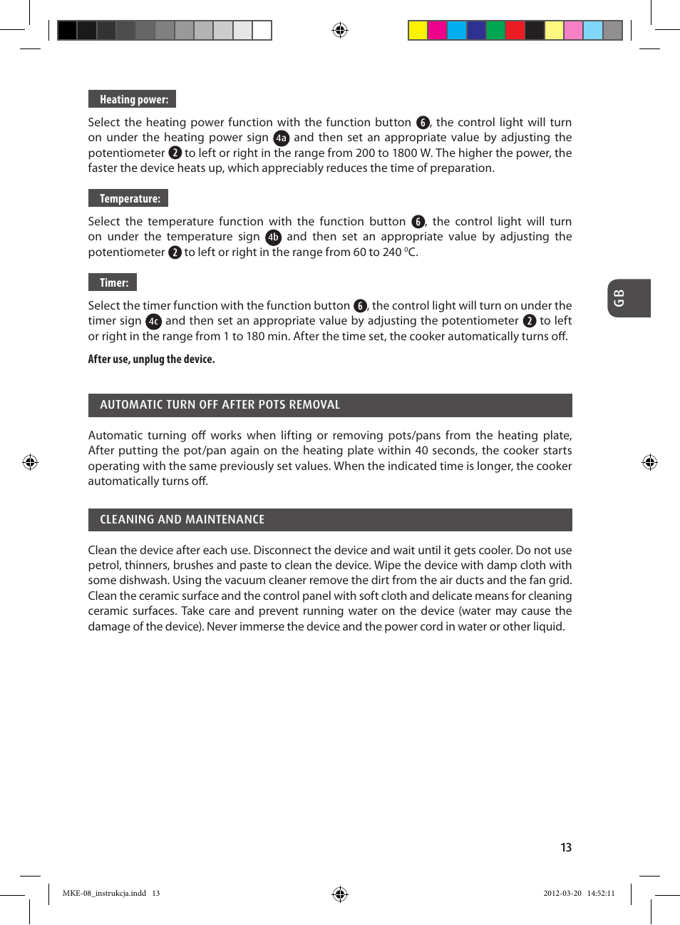 MPM MKE-08 User Manual | Page 13 / 32