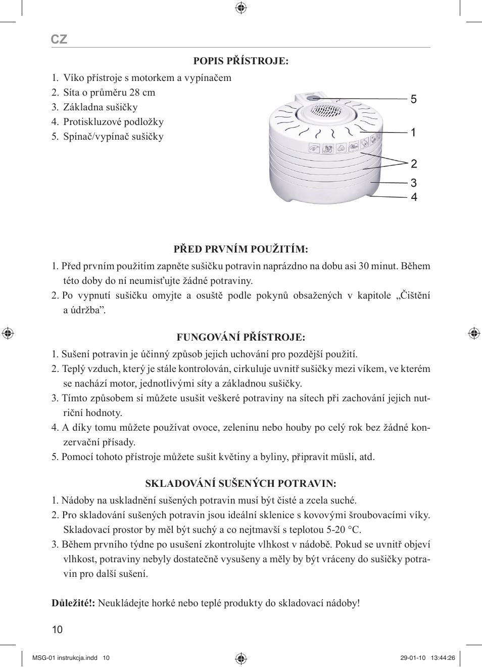 MPM MSG-01 User Manual | Page 10 / 40