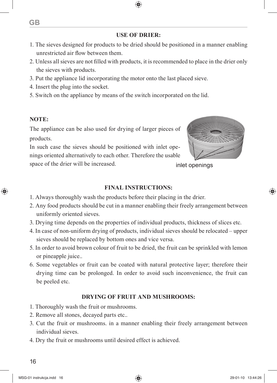 MPM MSG-01 User Manual | Page 16 / 40