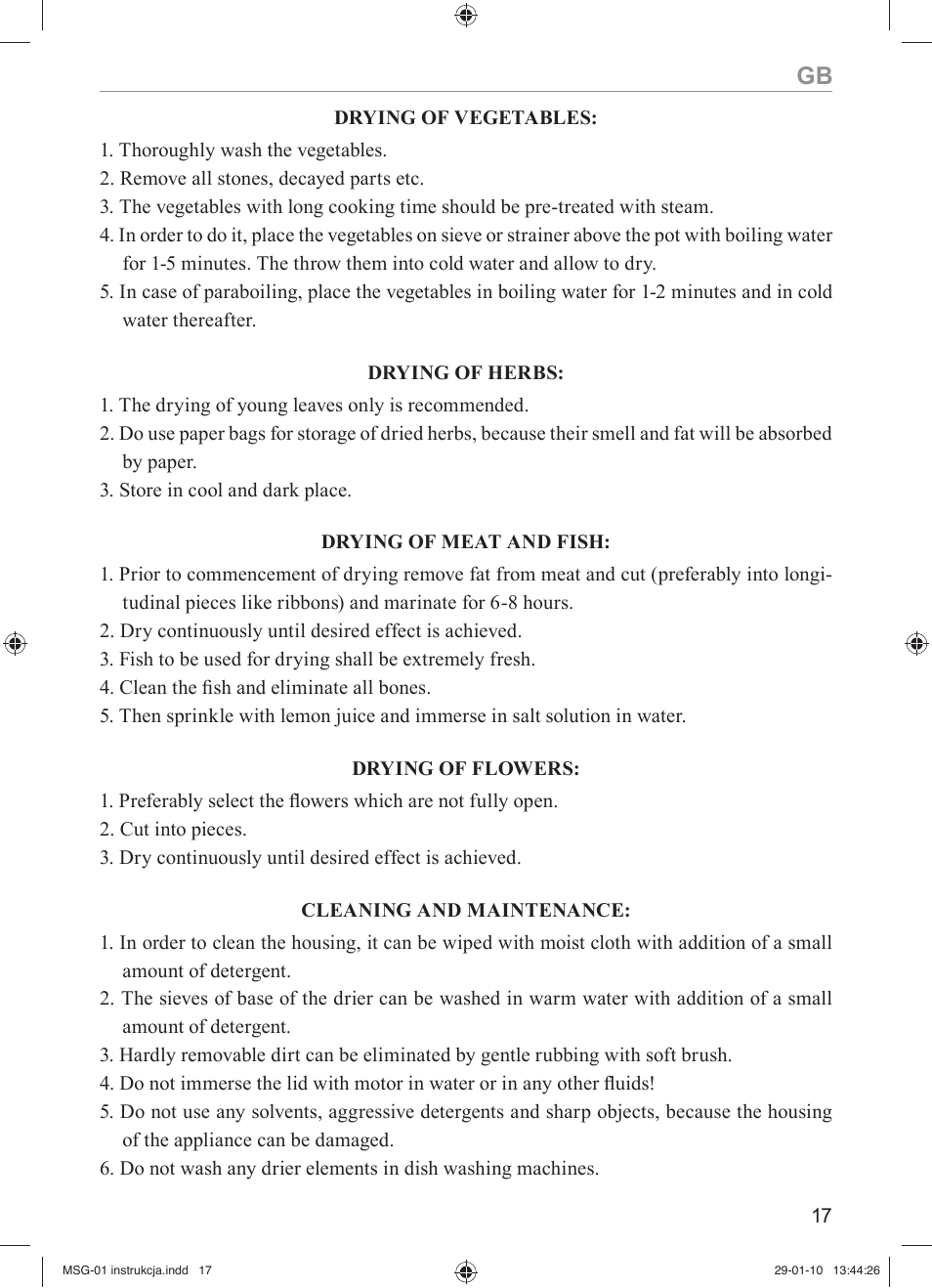 MPM MSG-01 User Manual | Page 17 / 40