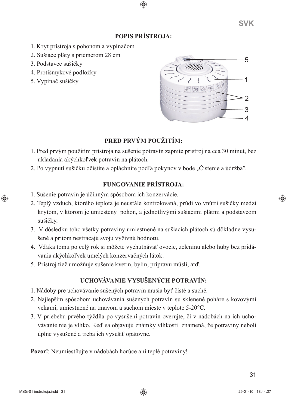 MPM MSG-01 User Manual | Page 31 / 40