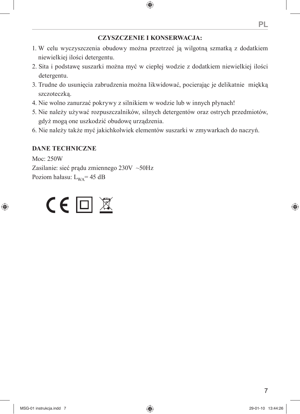 MPM MSG-01 User Manual | Page 7 / 40