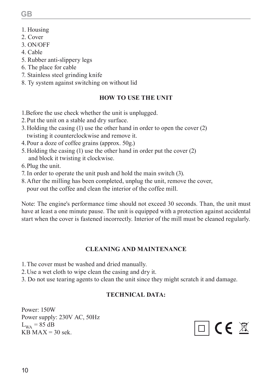 MPM MMK-02M User Manual | Page 10 / 24