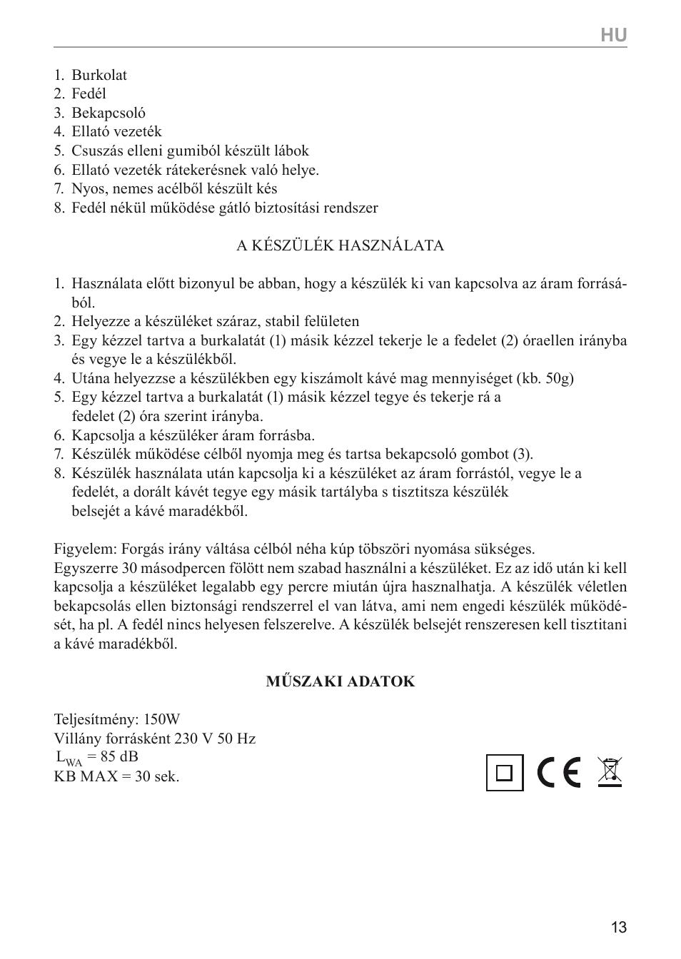 MPM MMK-02M User Manual | Page 13 / 24