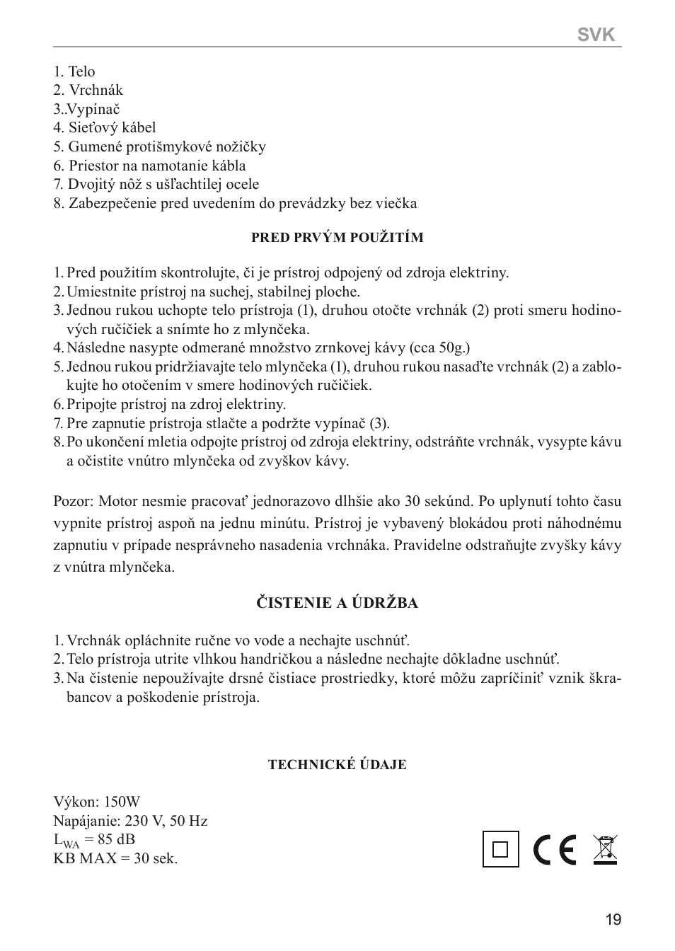 MPM MMK-02M User Manual | Page 19 / 24