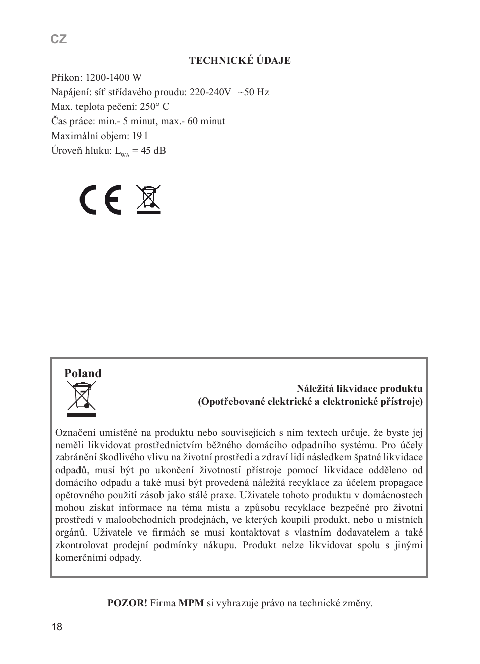Poland | MPM MKO-01 User Manual | Page 18 / 60