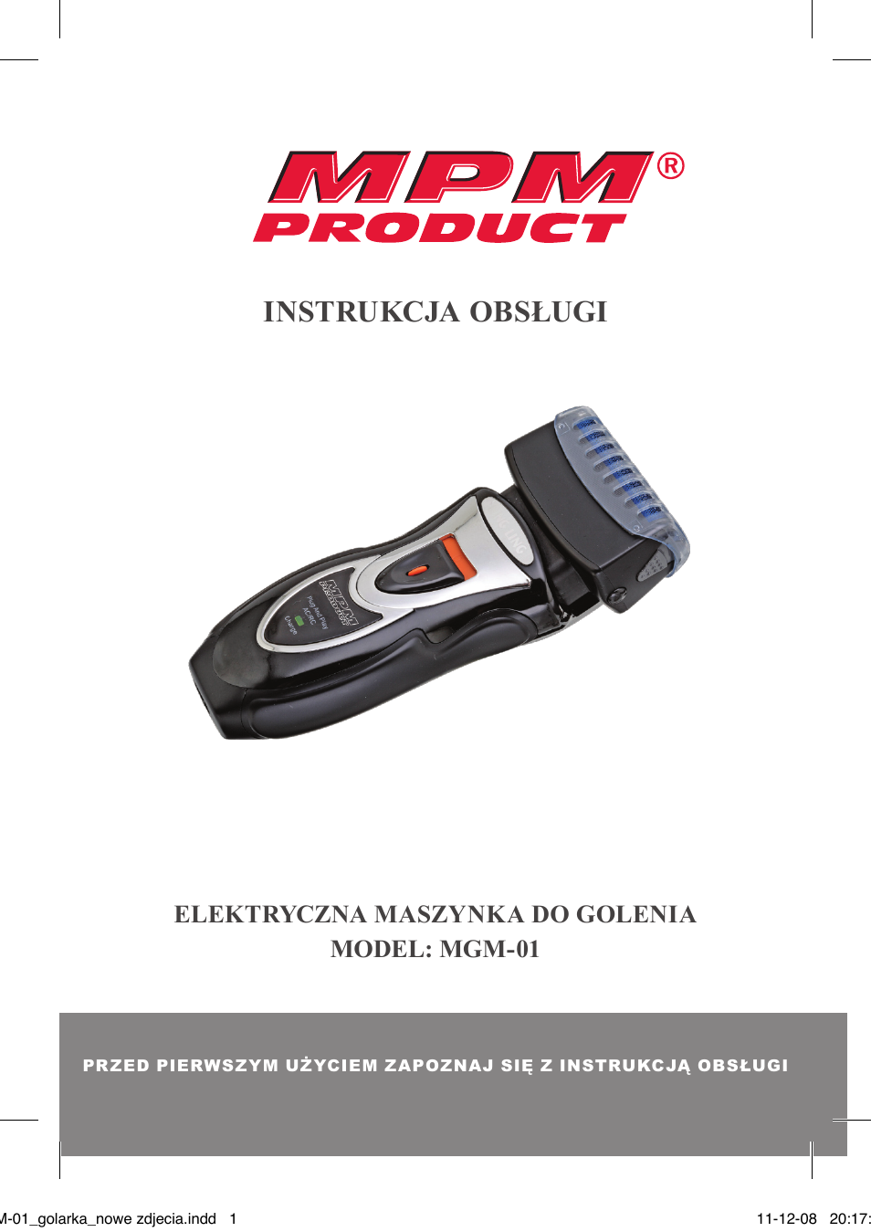 MPM MGM-01 User Manual | 38 pages
