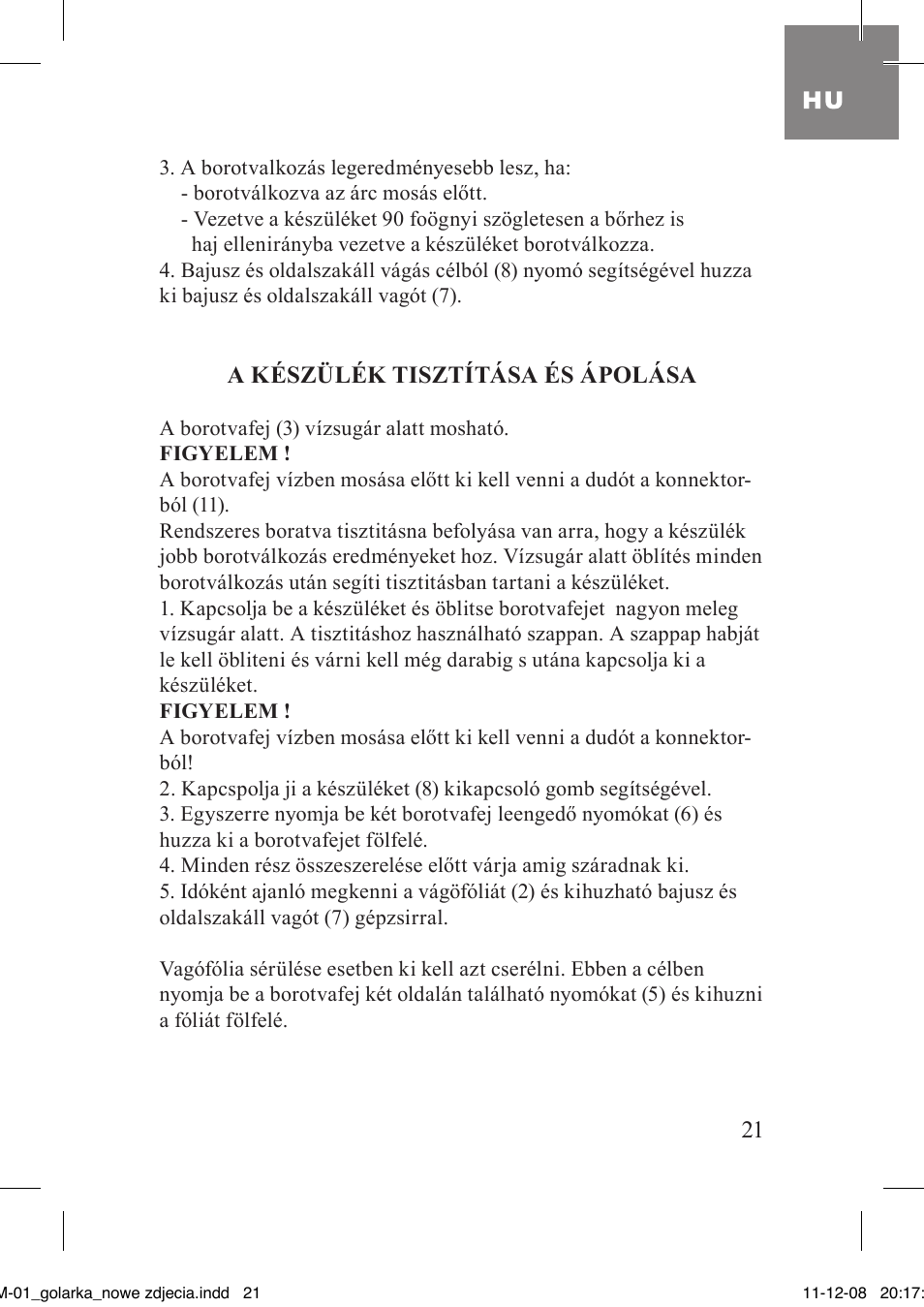 MPM MGM-01 User Manual | Page 21 / 38