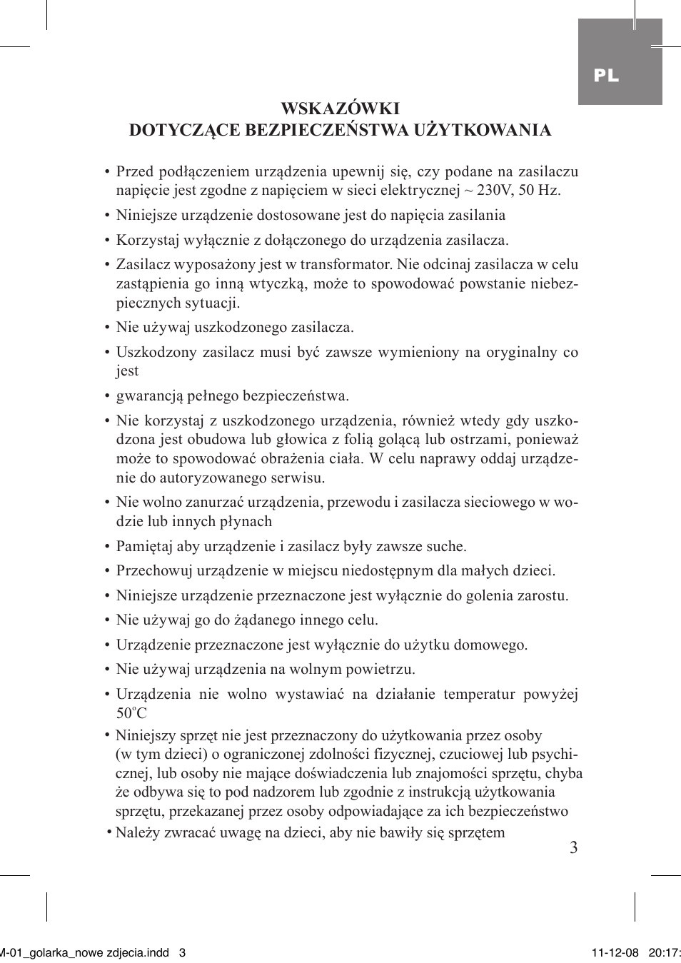 MPM MGM-01 User Manual | Page 3 / 38