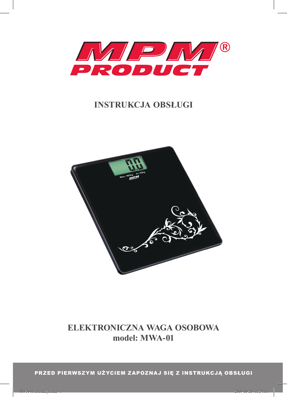 MPM MWA-01 User Manual | 24 pages