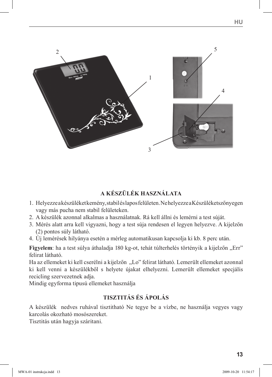 MPM MWA-01 User Manual | Page 13 / 24