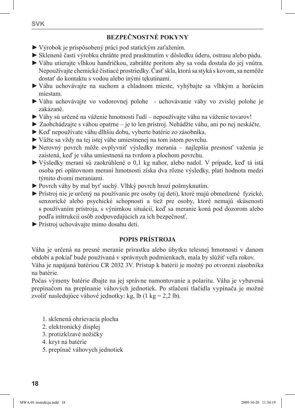MPM MWA-01 User Manual | Page 18 / 24