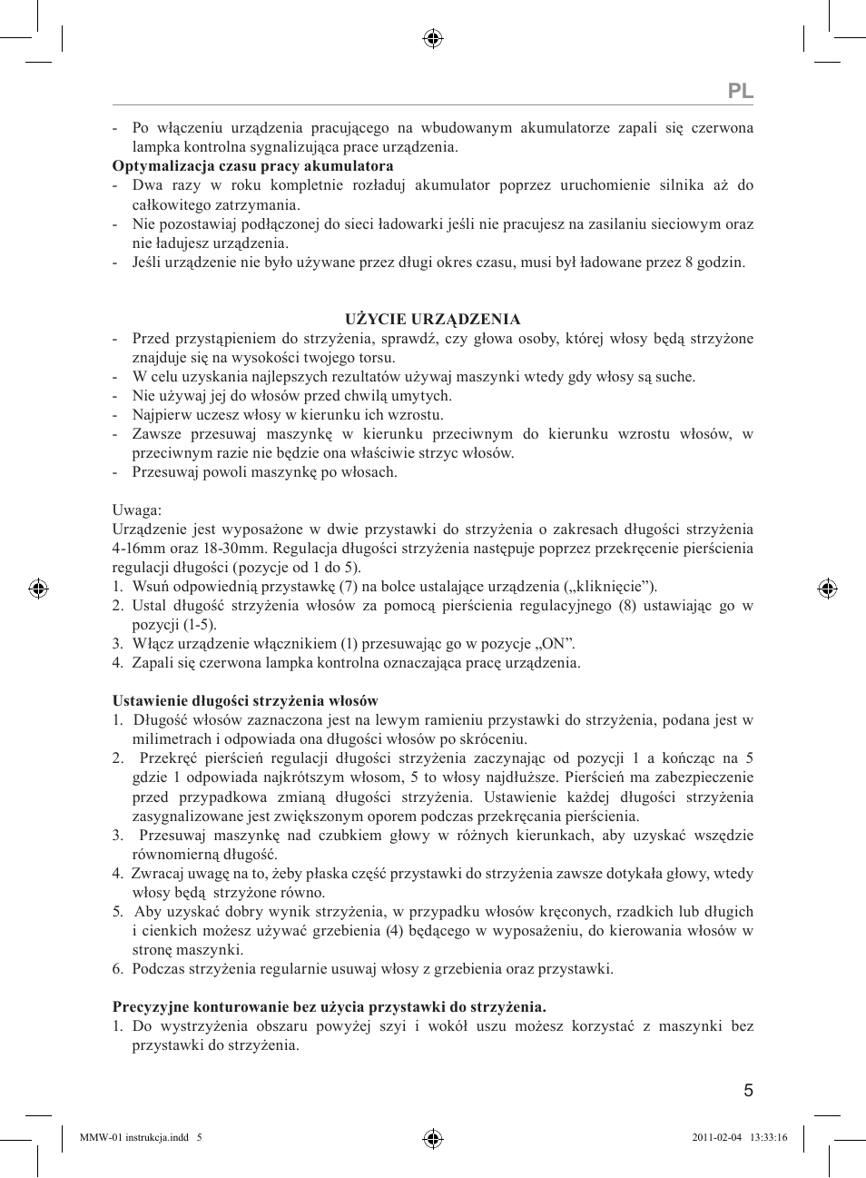 MPM MMW-01 User Manual | Page 5 / 34