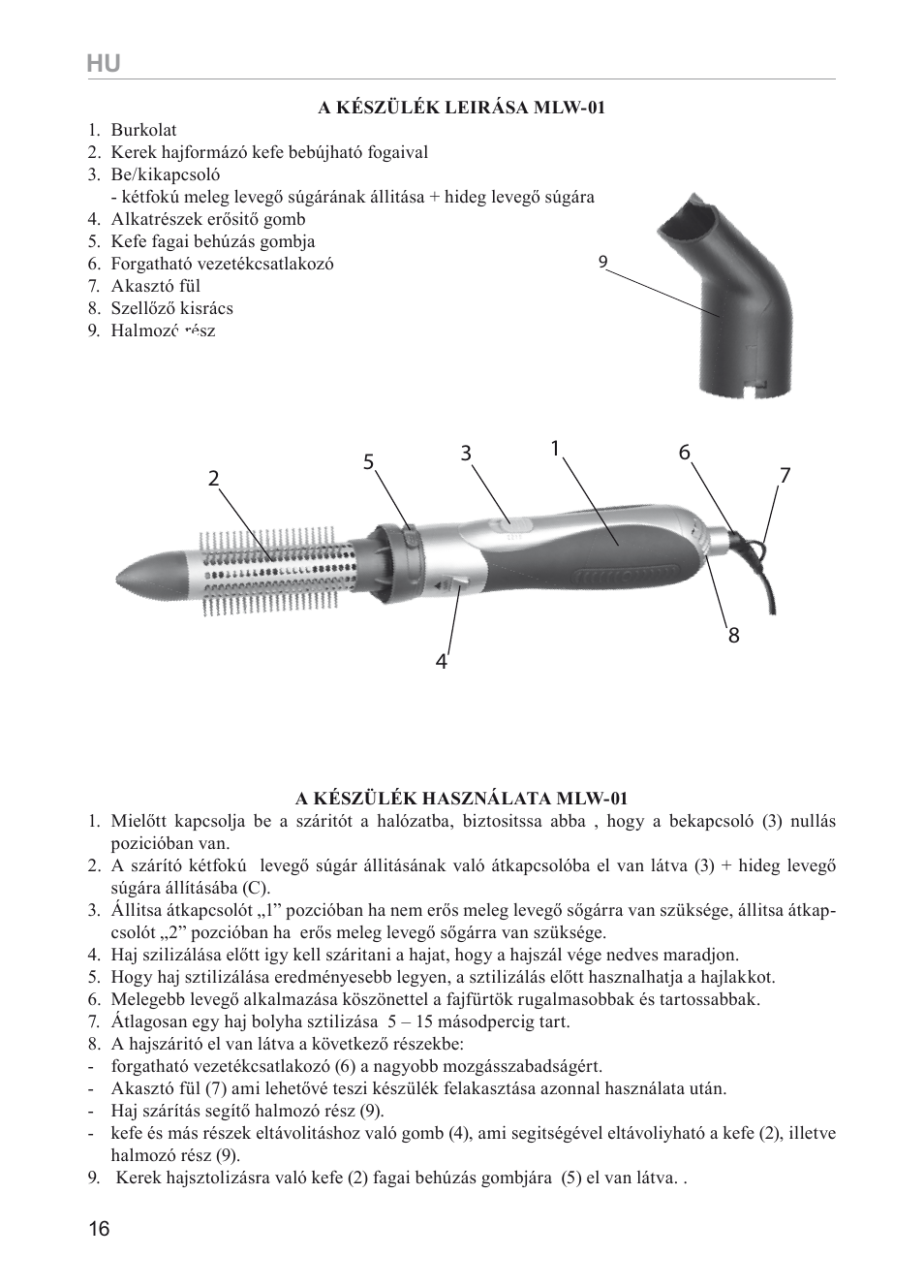 MPM MLW-01 User Manual | Page 16 / 32