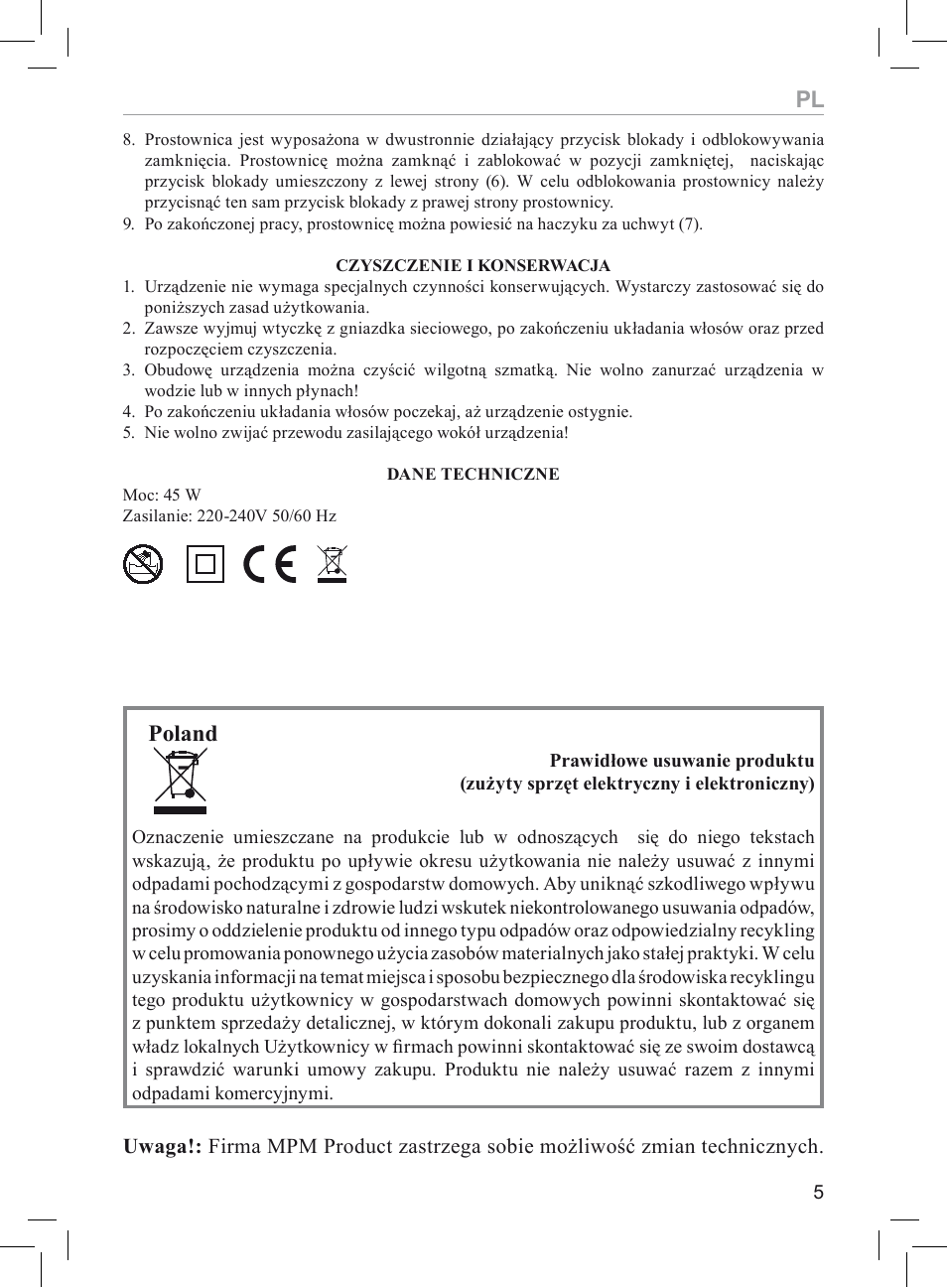 Poland | MPM MPR-03 User Manual | Page 5 / 24