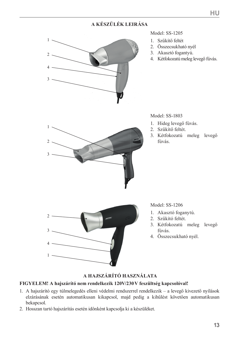 MPM ss-1803 User Manual | Page 13 / 24