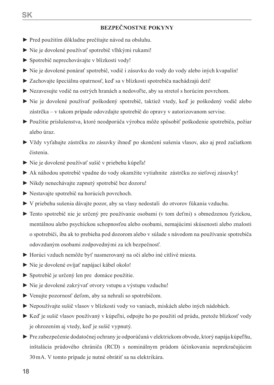 MPM ss-1803 User Manual | Page 18 / 24
