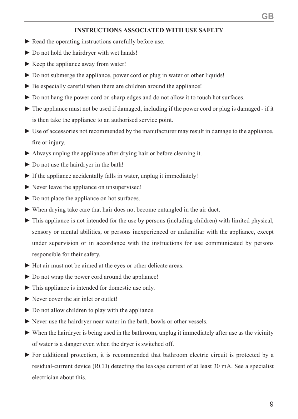 MPM ss-1803 User Manual | Page 9 / 24