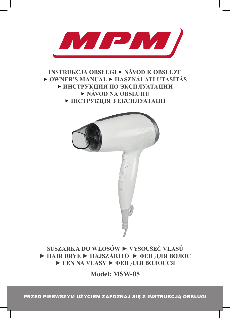 MPM MSW-05 User Manual | 24 pages