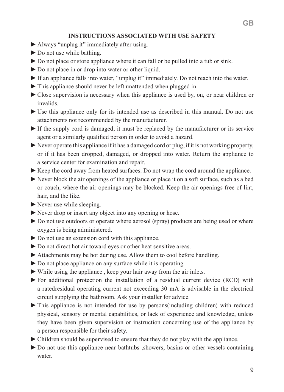 MPM MSW-05 User Manual | Page 9 / 24