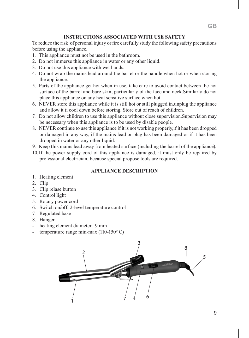 MPM MLO-03 User Manual | Page 9 / 24