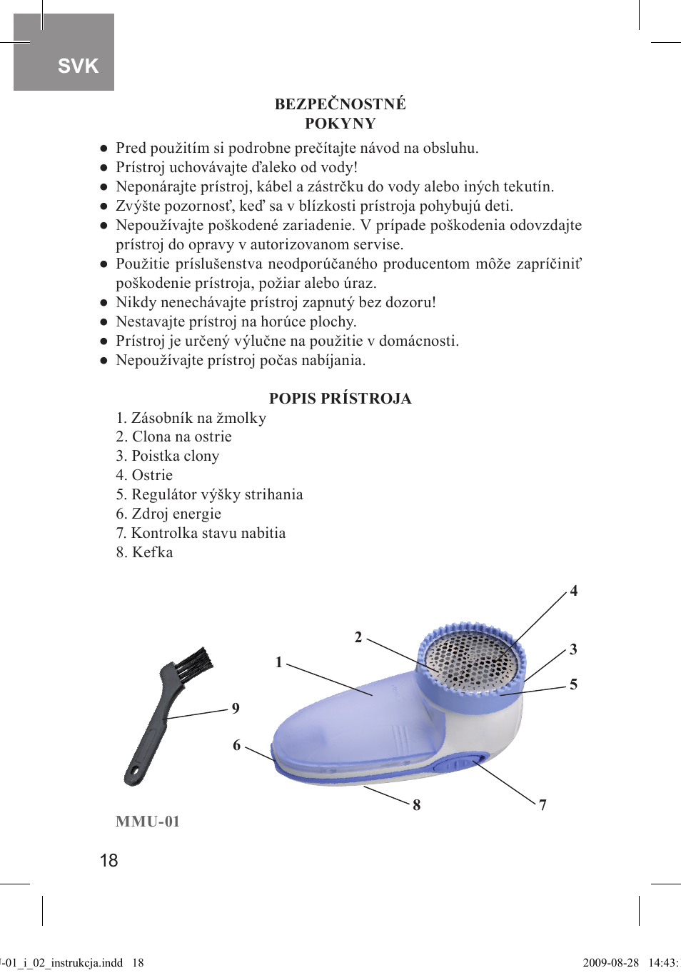 MPM MMU-02 User Manual | Page 18 / 24