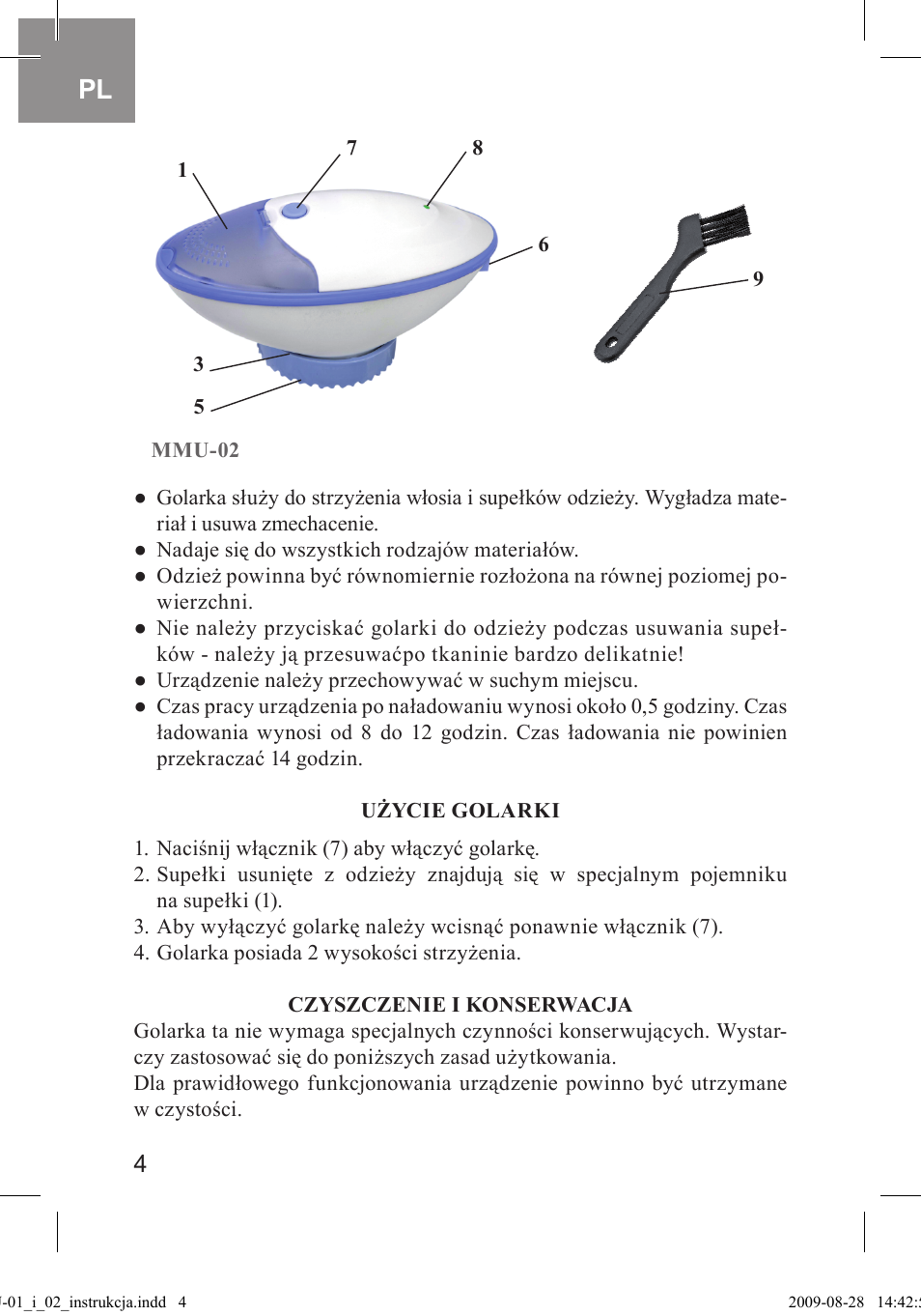 MPM MMU-02 User Manual | Page 4 / 24