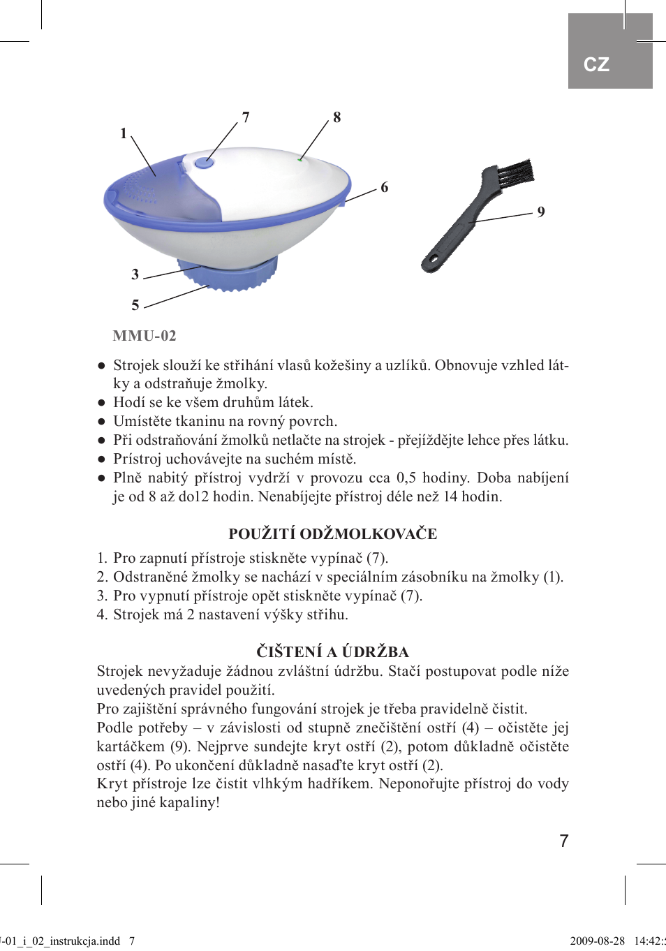 MPM MMU-02 User Manual | Page 7 / 24