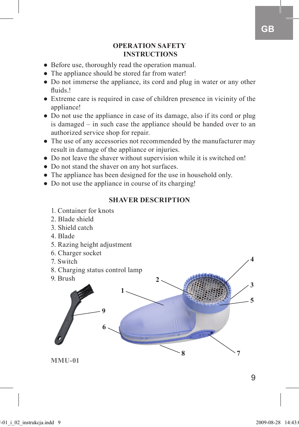 MPM MMU-02 User Manual | Page 9 / 24