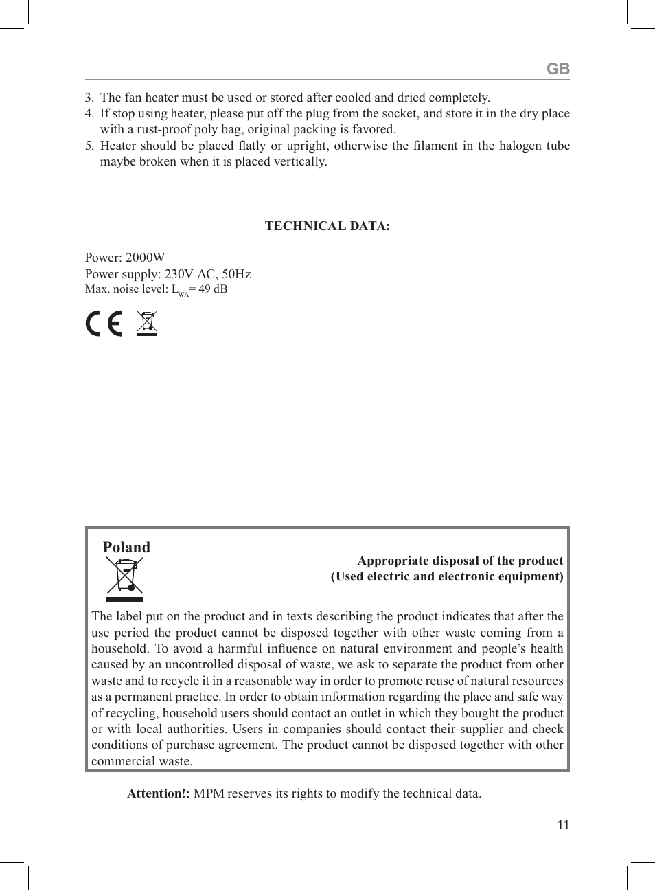 Poland | MPM MUG-04 User Manual | Page 11 / 24