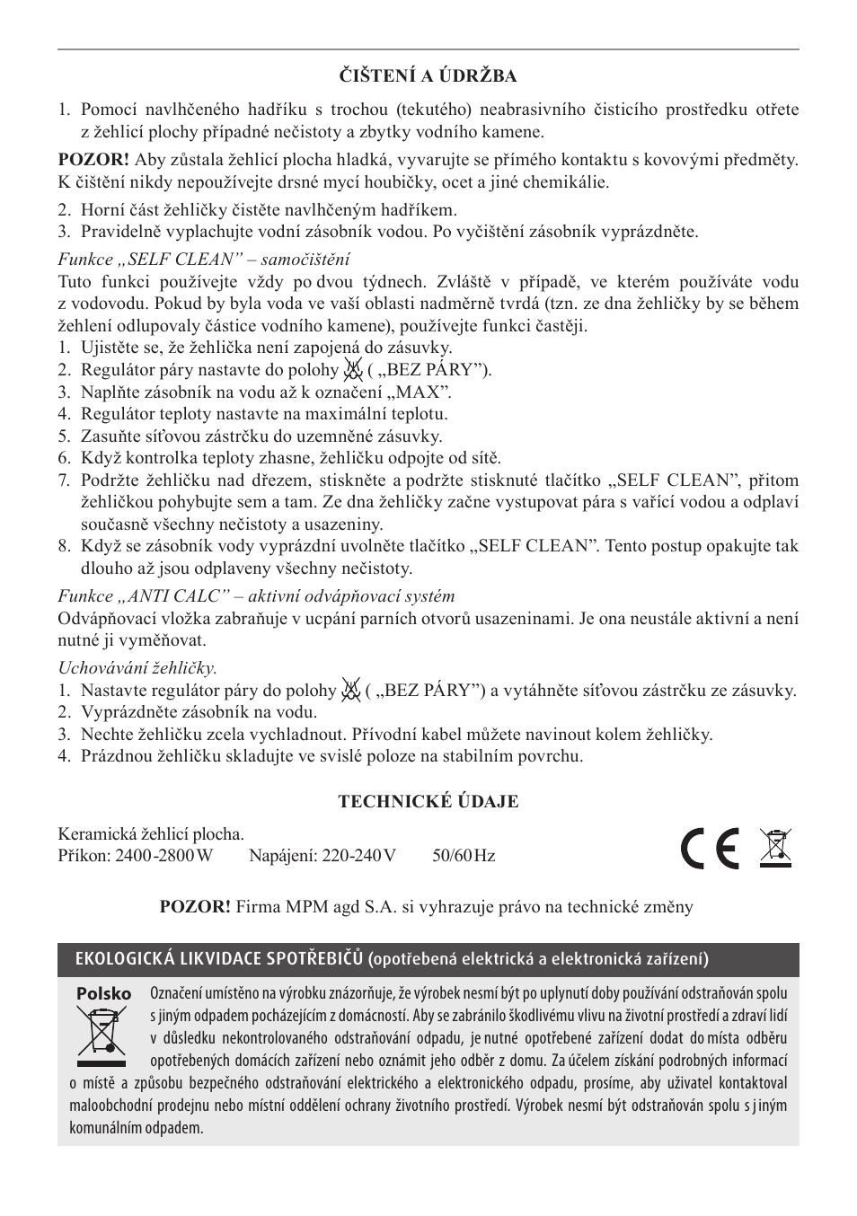 MPM MZE-04 User Manual | Page 11 / 36