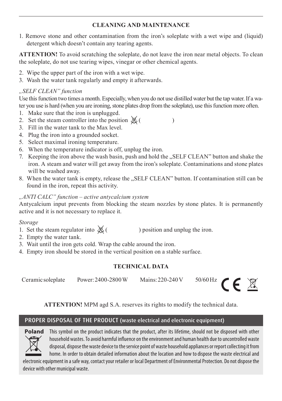 MPM MZE-04 User Manual | Page 15 / 36